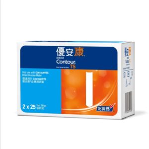 優安康 ContourPlus 血糖試紙 (50片/盒)