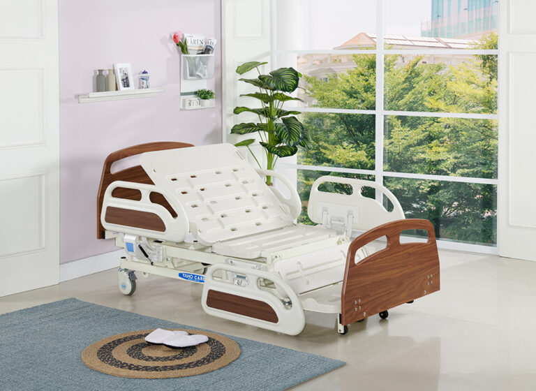 Electric Hospital/Homecare Bed — Full-Electric with Rails