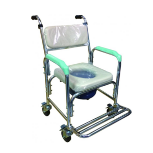 富士康 FZK-4101 附輪固定-軟背 鋁合金便盆椅