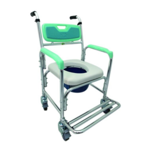 富士康 FZK-4301 附輪固定不可收便盆椅-硬背