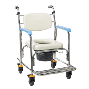 302-1 均佳 JCS-302 不銹鋼洗澡便器椅(軟背/把手)