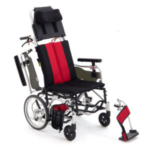 均佳 日本MIKI 鋁合金輪椅MP-Ti DX空中傾倒型 輪椅B款 附加功能A+C