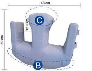 JUST 4U 山型防水翻身腳墊TV-109